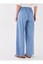 Elastic Waist Wideleg Women's Jean Trousers - 4