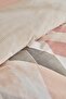 Lauro Double 100% Cotton Satin Duvet Cover Set Powder - 4