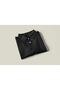 Unisex Shrink-Resistant Cotton Fabric Slim Fit Narrow Cut Gray Roll-Free Polo Neck T-Shirt - 2