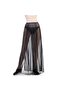 Parakini Women's Black Tulle Transparent Skirt - 4