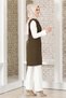 Button Detail Vest Khaki - Fashion Showcase Design - FSC2038 - 3