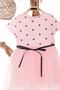 Heart printed pink tulle dress for girls aged 2-7 (for birthdays, special days and nights) - 2