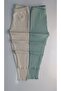 Flexible Ribbed Aquagreen-Ecru 2-Piece Girl's Boy's Tights Single Bottom