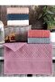 100% Cotton Soft Water Absorbent Natural 50/90 6 Pieces Towel Baklava - 2