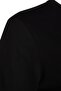Siyah Relaxed Bisiklet Yaka Yırtmaçlı %100 Pamuk Örme T-Shirt TBBSS22BF0031 - 7
