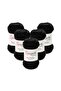 Pure Cotton 5-Piece Black Hand Knitting Yarn