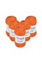 Pure Cotton 5-Piece Orange Hand Knitting Yarn