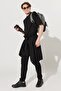 Men's Black Slim Fit Slim Fit Cotton Trousers with Side Pockets - 6