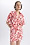 Oversize Fit Printed Short Sleeve Shirt A9136ax23sm - 4
