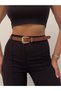 Bridge Buckle End Set Women's Pants Belt, Jacket Belt, Dress Belt, Shirt Belt - 4