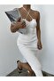 Halter-neck Slit Knitwear Dress - 6