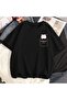black good luck printed Oversize T-shirt