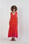 Fuchsia Orange Palm Tree Pattern Dress - 5