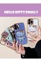Water Green Hello Kitty Standing Luxury Silicone Case For Vivo Y20s With Gold Detailed Edges - 4
