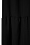 Black Shift/Straight Cut Stand Collar Midi Woven Dress Tbbss22El1593 - 7