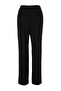 Siyah Mevsimlik Lastikli Yüksek Bel Pileli Wide Leg Dokuma Pantolon TBBSS22PL0448 - 8