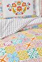 Lumina Yellow 100% Cotton Double Duvet Cover Set - 4