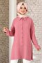 Button Detail Casual Tunic Dried Rose - 2