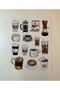 Coffee Themed Vintage Sticker Set Planner Agenda Bullet Journal Scrapbook/Scrapbooking - 2