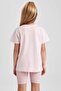 Girl's Printed Short Sleeve T-Shirt B0853a823hs - 5