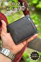 Men's Genuine Leather Wallet Paris Tiguan Extra Card Holder Anthracite Real Leather Wallet