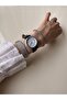 Retro Women's Wristwatch Silver Vintage Style with Leather Strap - 3