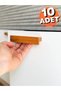 Cabinet Handles, 10 Pieces - 64mm (6.4 CM) - Natural Wooden Handles, Drawer Handles, Kitchen Cabinet Handles,
