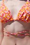 X Cornetto Multicolored Retro Triangle Bikini Top - 3