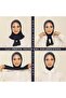Khaki Practical Combed Cotton Shawl - Women's Hijab Velcro Hijab Bonnet - 2