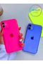 Neon Blue Transparent Silicone Case for iPhone Xr - 2