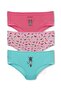 Hipster Women's Cotton Panties - Set of 3