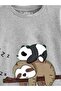 Kids Panda Koala Printed Oversize Children's T-shirt - 2