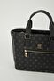 Black Monogram Women's Long Strap Shoulder Bag 05PO23Y1729 - 5