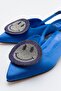 GEVEL Sax Blue Satin Women's Ballerinas - 3