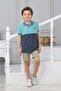 Bb-23/y1-025/1 Striped Children's Polo Collar T-shirt - 4