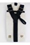 Adjustable 1-9 Years Old Black Children's Trouser Suspenders and Bow Tie Set - 3