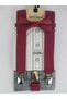Adjustable 1-9 Years Old Claret Red Children's Trouser Suspenders and Bow Tie Set