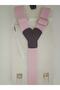 Adjustable 1-9 Years Old Pink Children's Trouser Suspenders and Bow Tie Set - 4