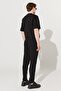 Men's Black Slim Fit Slim Fit Cotton Trousers with Side Pockets - 8