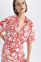 Oversize Fit Printed Short Sleeve Shirt A9136ax23sm - 6