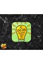 قاعدة أكواب مربعة من خشب إم دي إف مطبوعة بتصميم خاص مطبوع عليها Do Something Creative Today