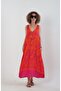 Fuchsia Orange Palm Tree Pattern Dress - 3