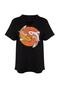 Siyah Oversize Fit Balık Baskılı %100 Pamuk Örme Büyük Beden T-Shirt TBBSS22TS2121 - 6