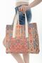Cloth Bag Anatolian Ethnic Kilim Pattern Printed Tote Bag - 7