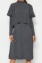 Anthracite Midi Knitwear Super Wide Fit Sweater Dress Twoaw24El00012 - 4