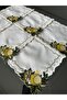 3D LEMON EMBROIDERED COCKTAIL NAPKIN PACK OF 6 - 4