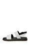 321719Z 3FX صندل نسائي مسطح باللون الأبيض - 3