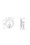 Origin A42620 Built-In Bathroom Faucet, Surface Mounted, Chrome - 2