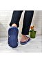 2834-2888 Navy Blue Massage Sole Daily Pool Beach Men's Slippers - 6