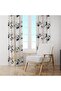 ستارة خلفية مطبوعة رقمية جناح واحد 140×260 سم حافة قابلة للطي مخيطة - 2